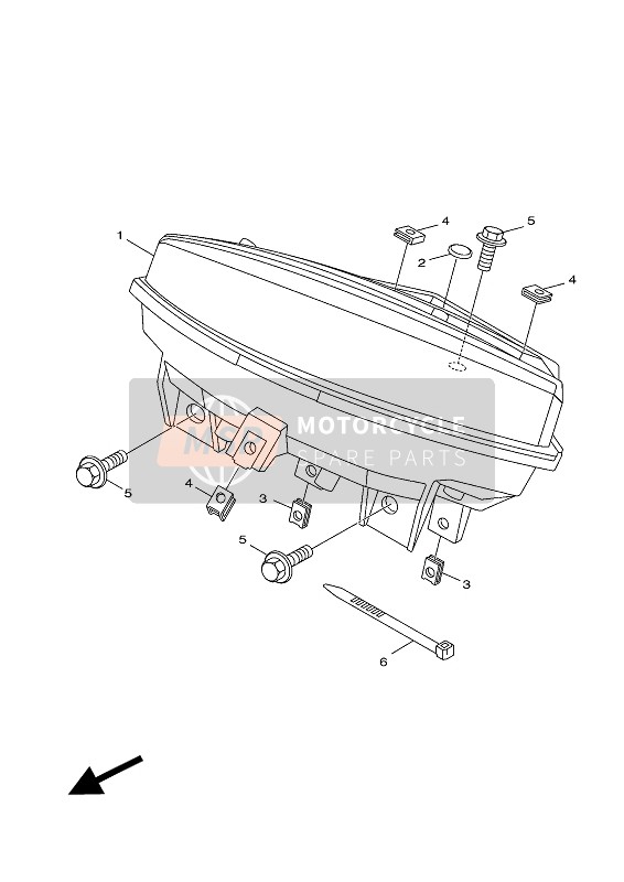 Yamaha HW151 2016 Meter for a 2016 Yamaha HW151